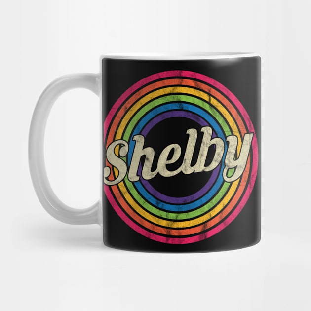 Shelby - Retro Rainbow Faded-Style by MaydenArt